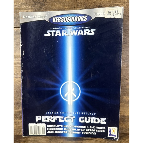 Nintendo Other - Star Wars Jedi Outcast: Jedi Knight II Guide Book Versus Book No Poster Clean